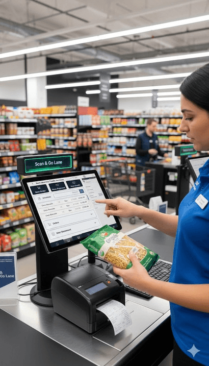 Cash and Carry tills in use