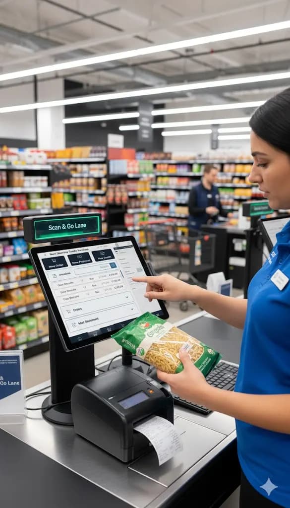 POS counter solution visual