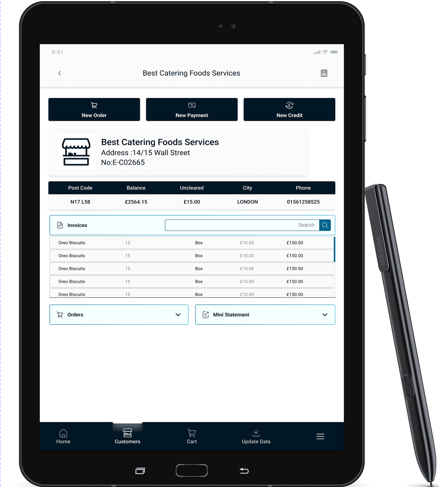 Mobile Sales Application