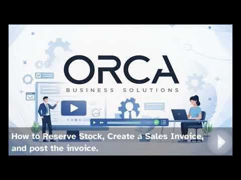 2. How to Reserve Stock, Create a Sales Invoice, and Post it in Microsoft Dynamics Business Central.